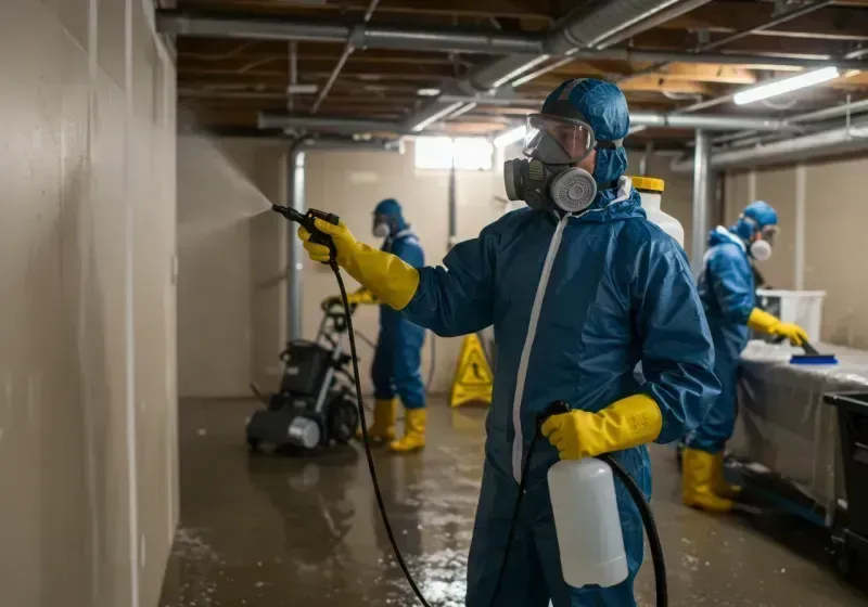 Basement Sanitization and Antimicrobial Treatment process in Falfurrias, TX